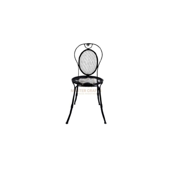 Ebony Woven Iron Chair