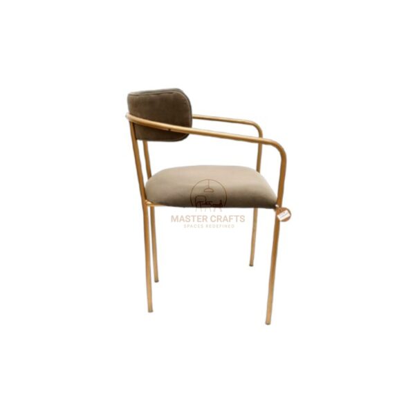 Golden Velvet Armchair - Image 2