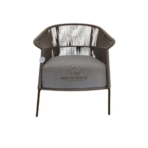 Taupe Woven Armchair