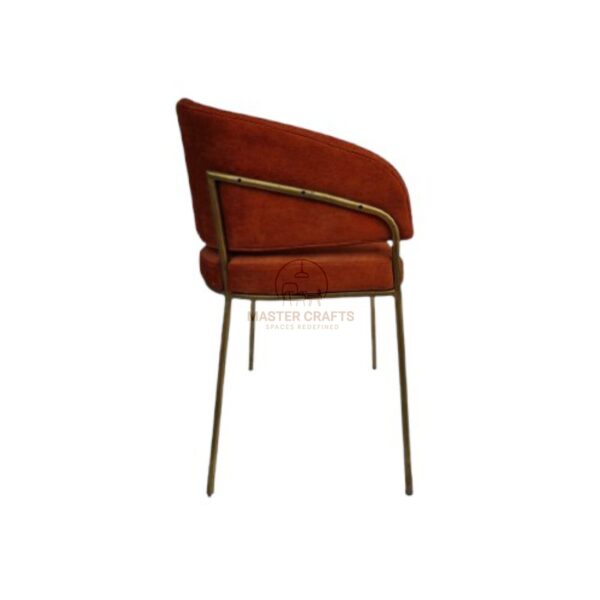 Upholstered Dining Chair with Metal Frame - Image 2