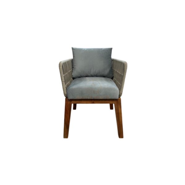 Woven Armchair with Cushion