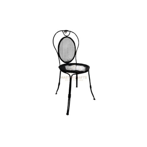 Ebony Woven Iron Chair - Image 2