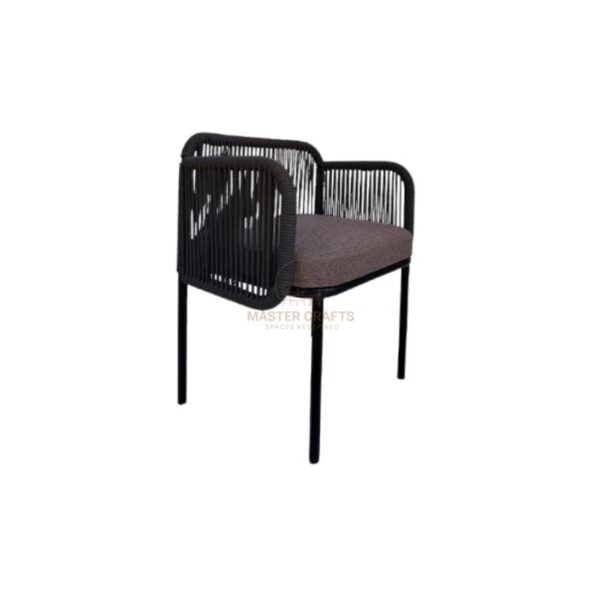 Charcoal Weave Armchair - Image 3