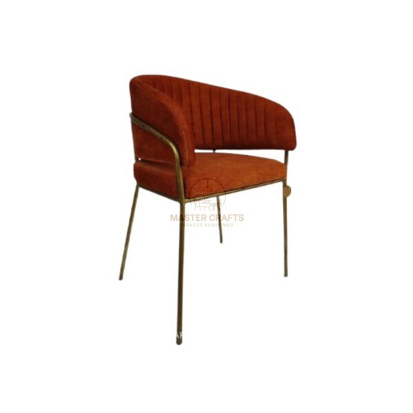 Upholstered Dining Chair with Metal Frame