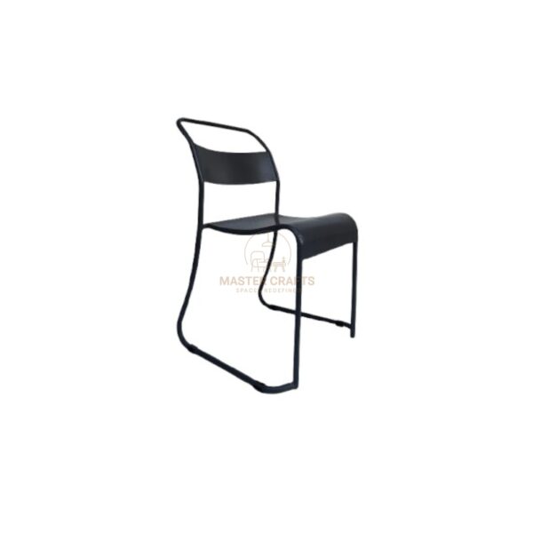 Industrial Minimalist Metal Chair - Image 3