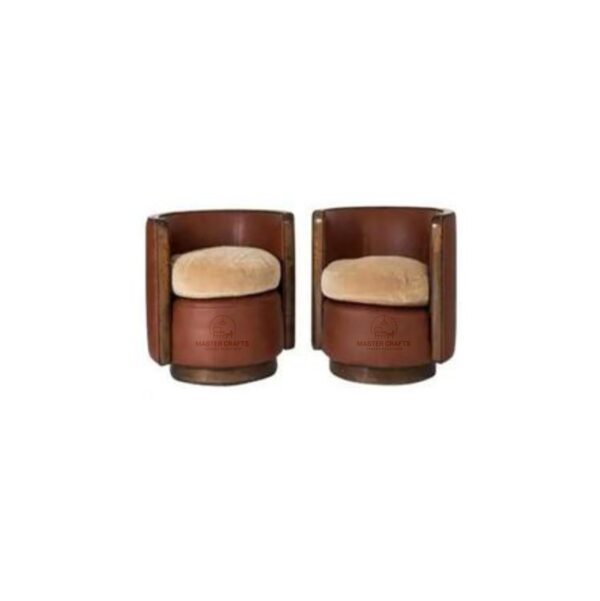 Retro Barrel Lounge Chairs