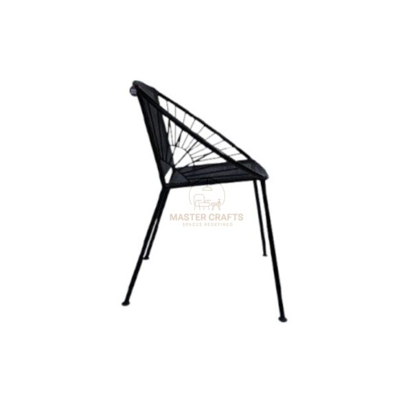 Round Black Chair - Image 2