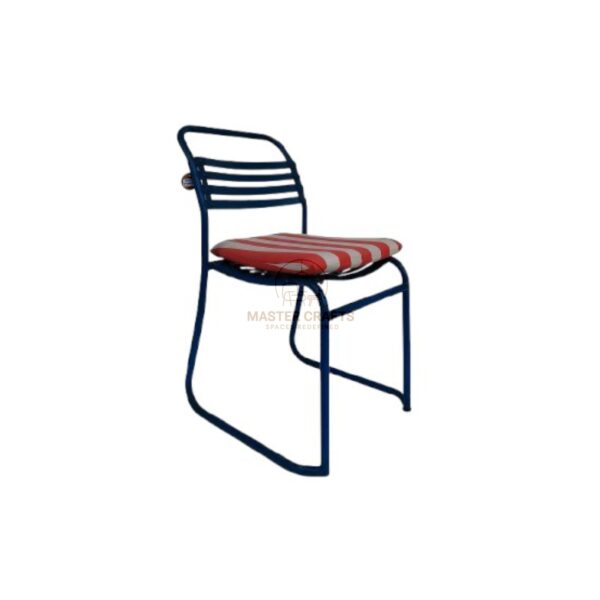 Cobalt Stripe Outdoor Chair - Image 3