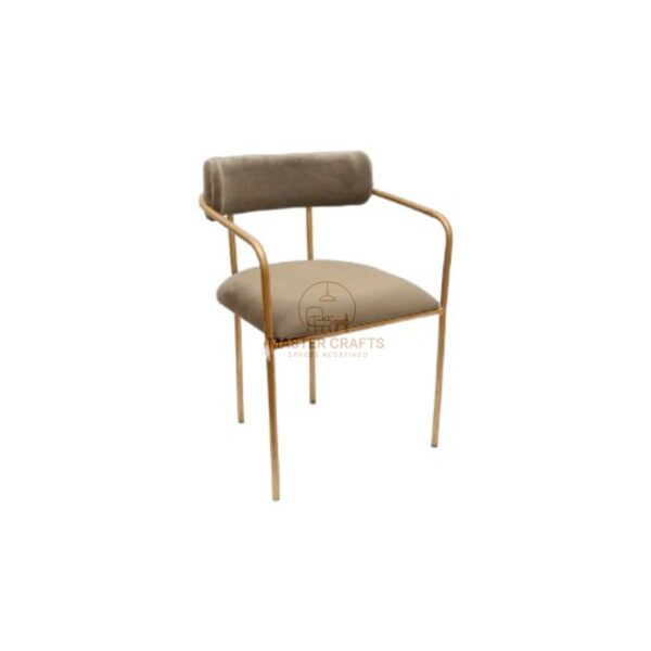 Golden Velvet Armchair - Image 3