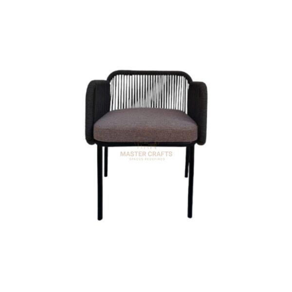 Charcoal Weave Armchair