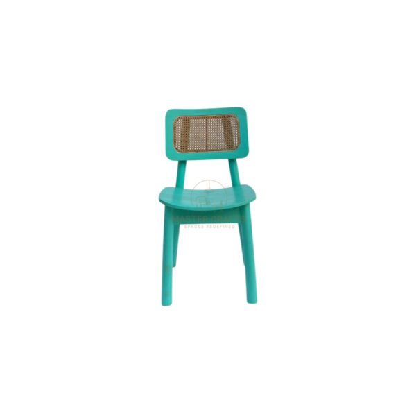 Aqua Cane Wooden Chair