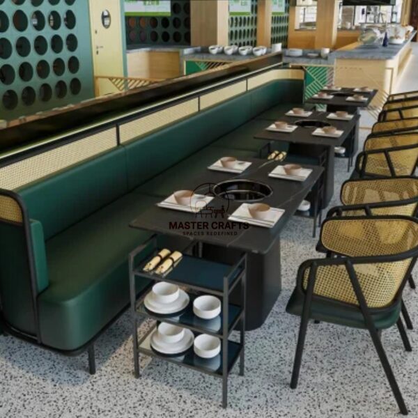 Sleek Vinyl Upholstered Bench