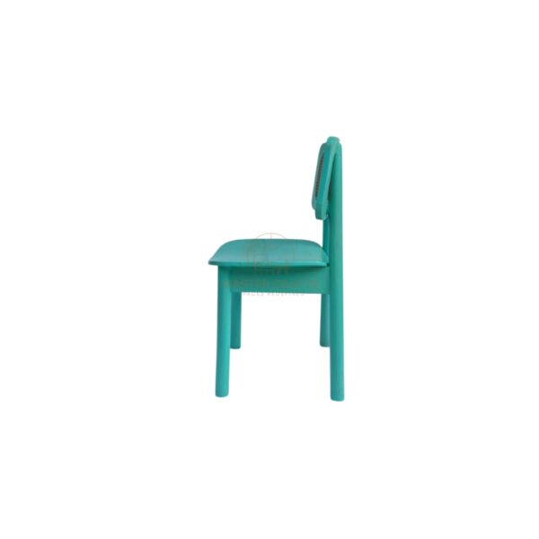 Aqua Cane Wooden Chair - Image 2