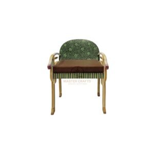 Handcrafted Goat-Themed Accent Chair
