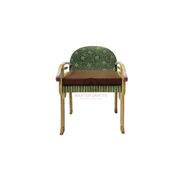 Handcrafted Goat-Themed Accent Chair