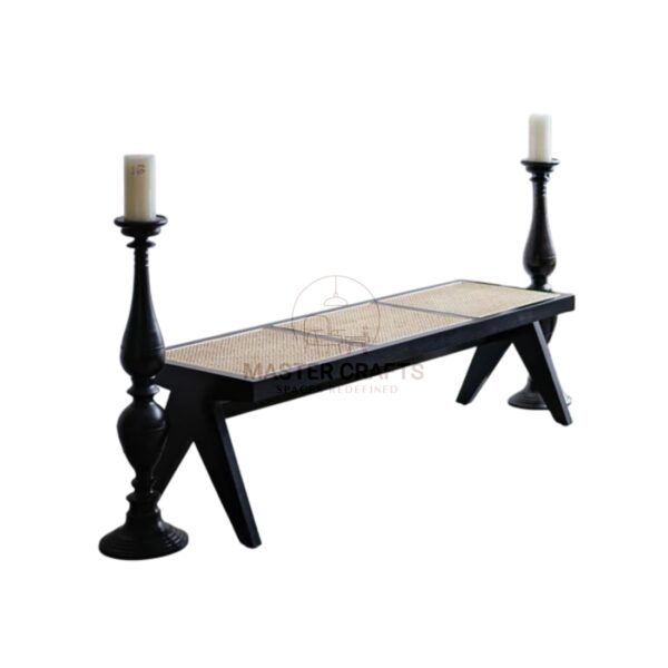 The Emerald Rattan Ottoman