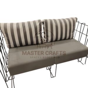 The Geometric Wire Frame Loveseat