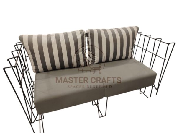 The Geometric Wire Frame Loveseat