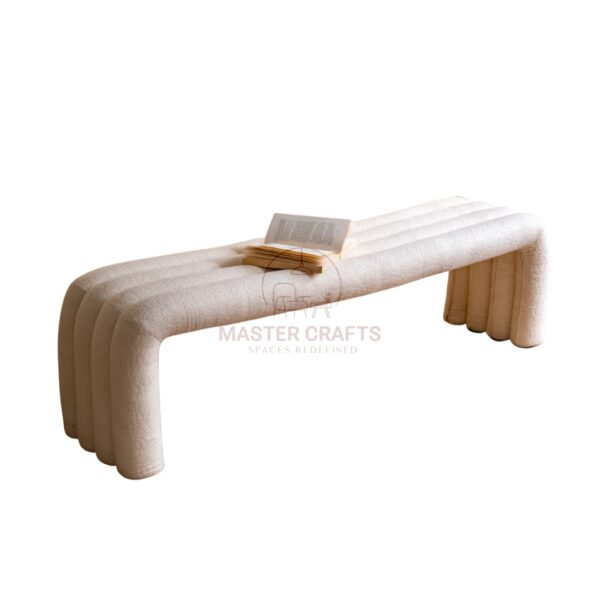 Gatsby Grey Velvet Bench