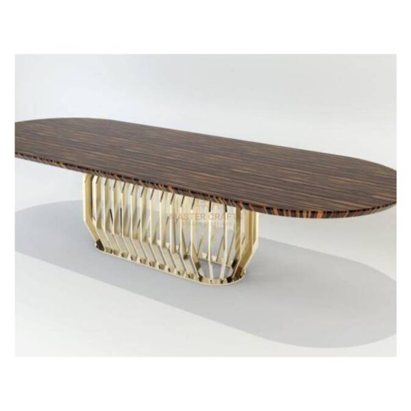 The Zebrano Oval Conference Table
