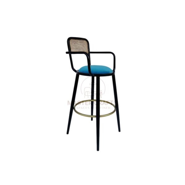 Azure Cane Bar Chair - Image 2