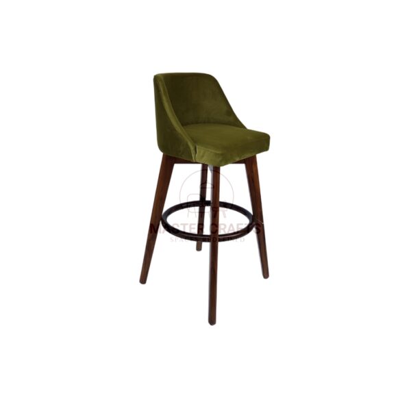 Moss Velvet Bar Chair - Image 2