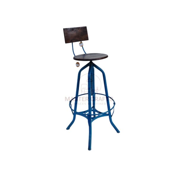 Spin Wood Bar Stool - Image 2