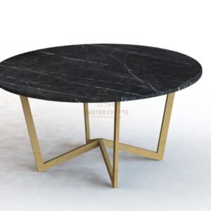 Black Marble "X" Base Coffee Table