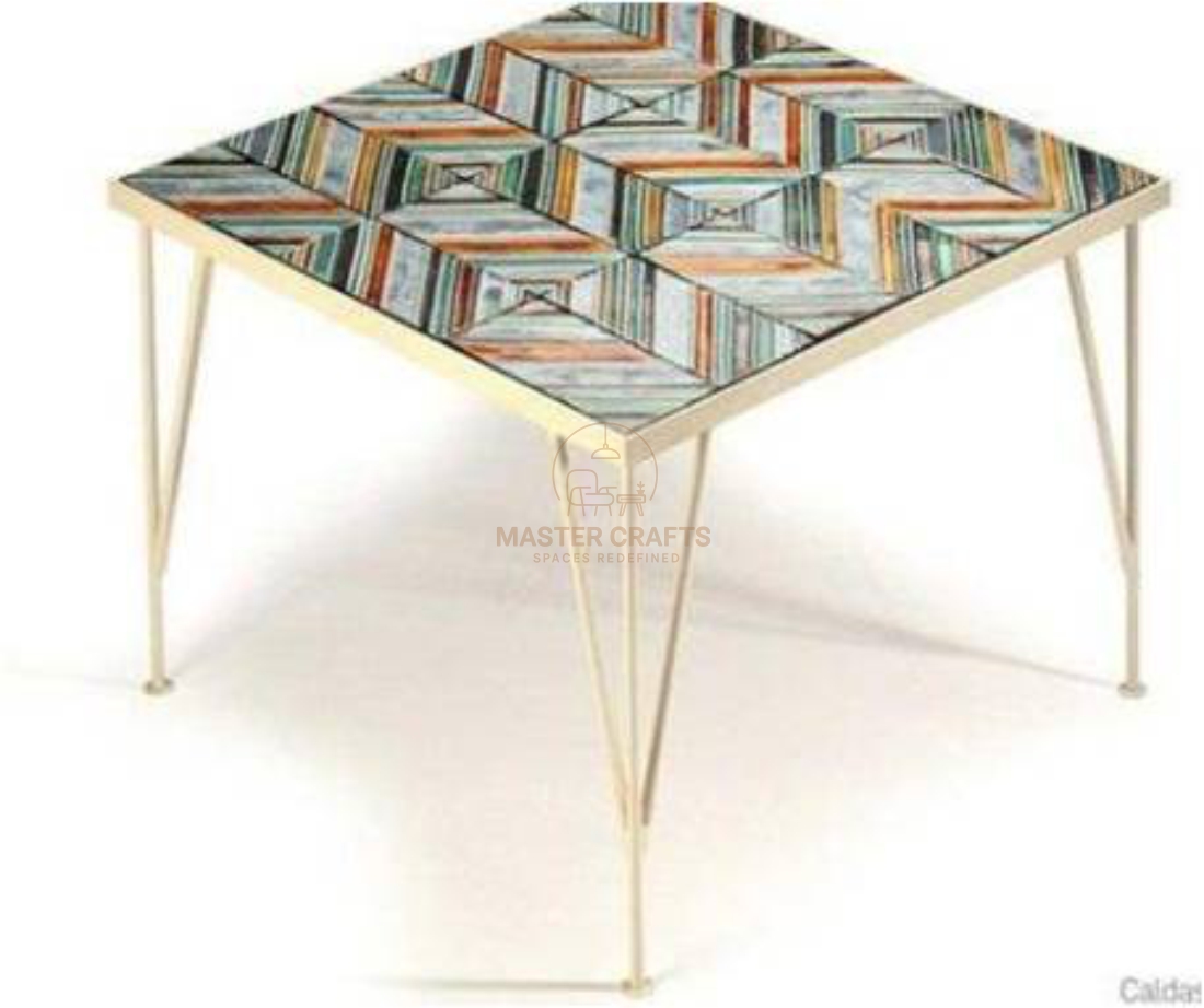 Geo-Patchwork Accent Table