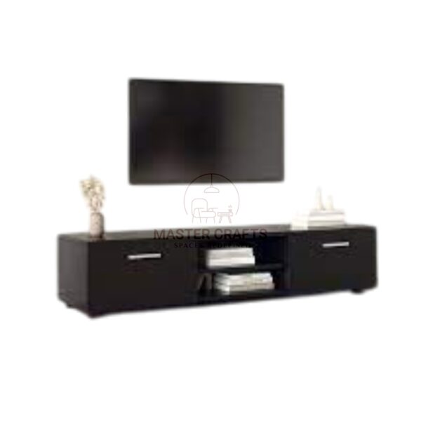  Modern Low-Profile Dark Espresso TV Stand