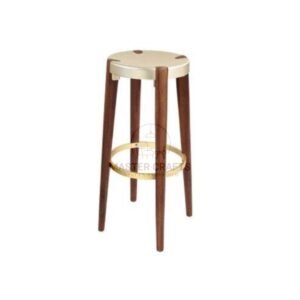  Mid-Century Modern Mixed-Material Stool