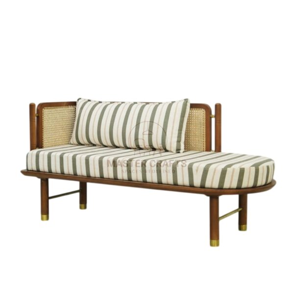 The Rattan Retreat Chaise Bench