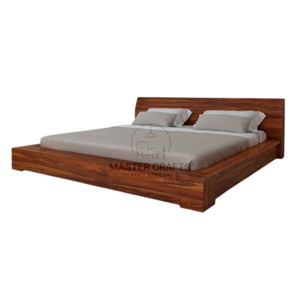 Solid Wood Low-Platform Zen King Bed