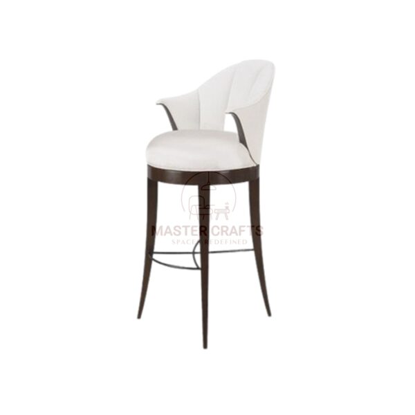Elegant Upholstered Swivel Bar Stool
