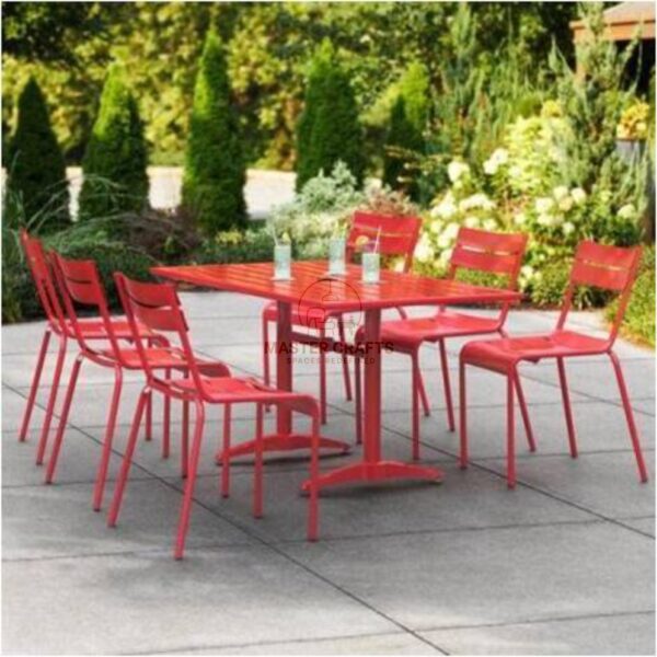 The Bold Red Patio Dining Set