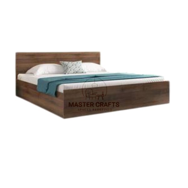 Contemporary Queen Platform Bed with Storage Base