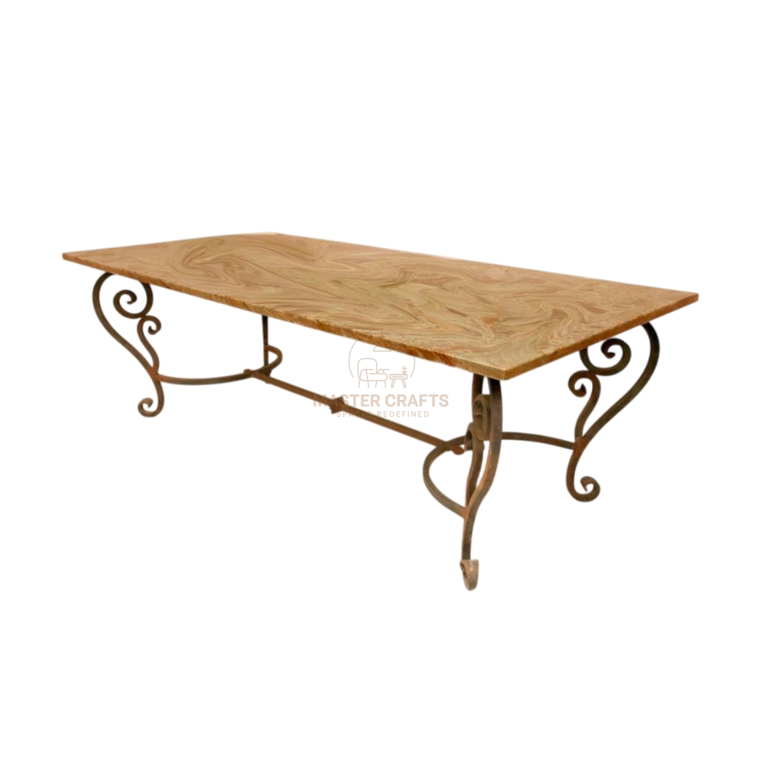 Ornate Scrollwork Dining Table