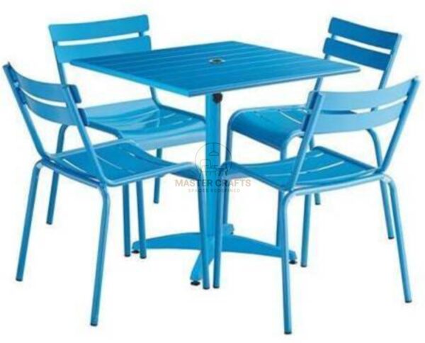 Vibrant Blue Outdoor Bistro Set